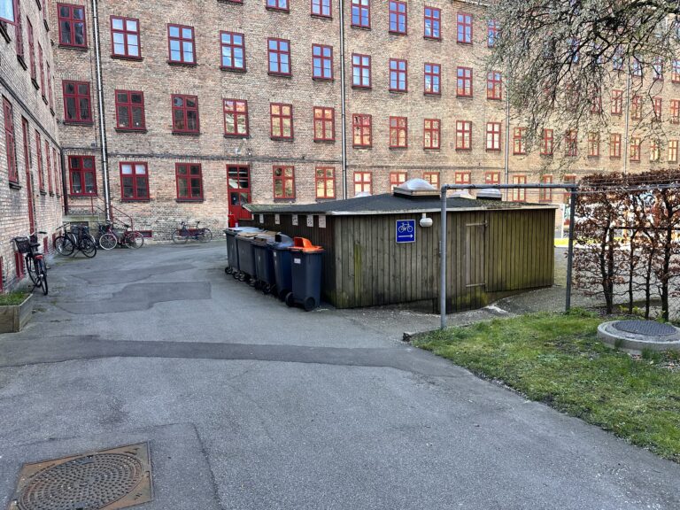 Affaldssortering på Gartnergården