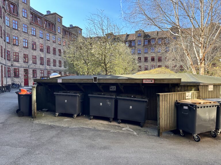 Affaldssortering på Gartnergården